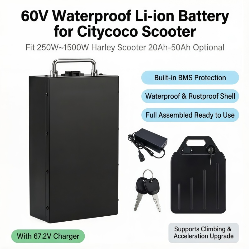 60V 50Ah Electric Scooter Battery - 빠른 교체형 60V 리튬 배터리, 일정한