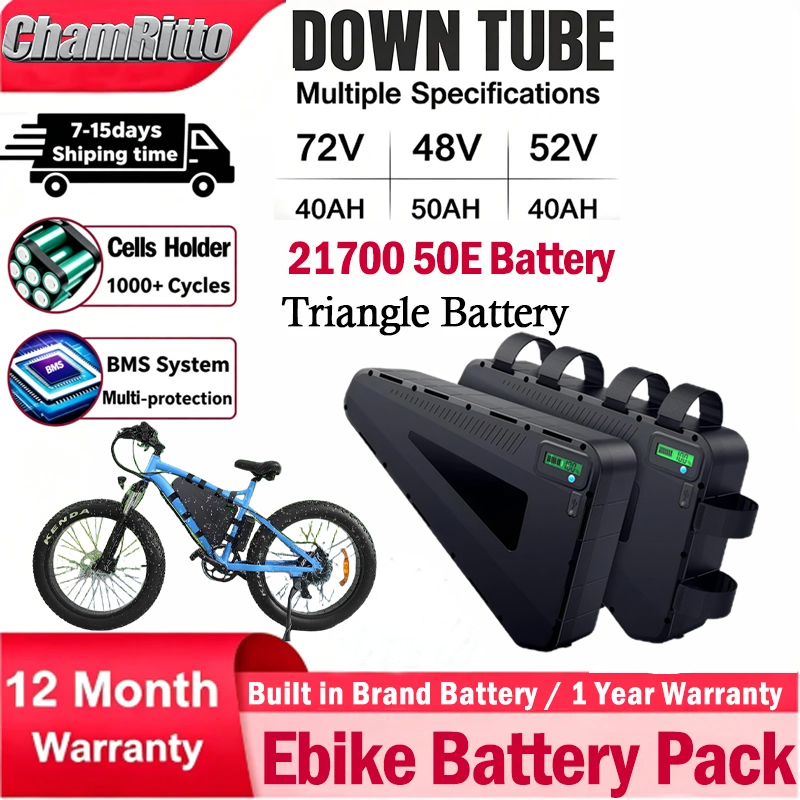 72V 50Ah 21700 Lithium Battery - 전기 자전거 60V 72V 삼각형 차므라이더