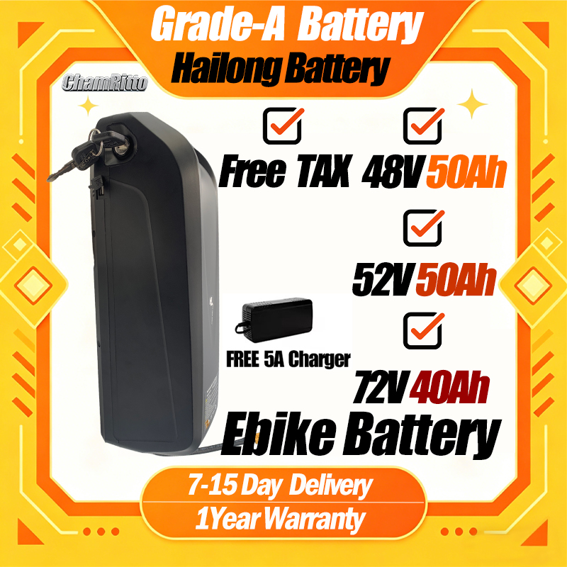 72V 50Ah 21700 Lithium Battery - 48V 50AH 52V 36V 30AH 전기자전거