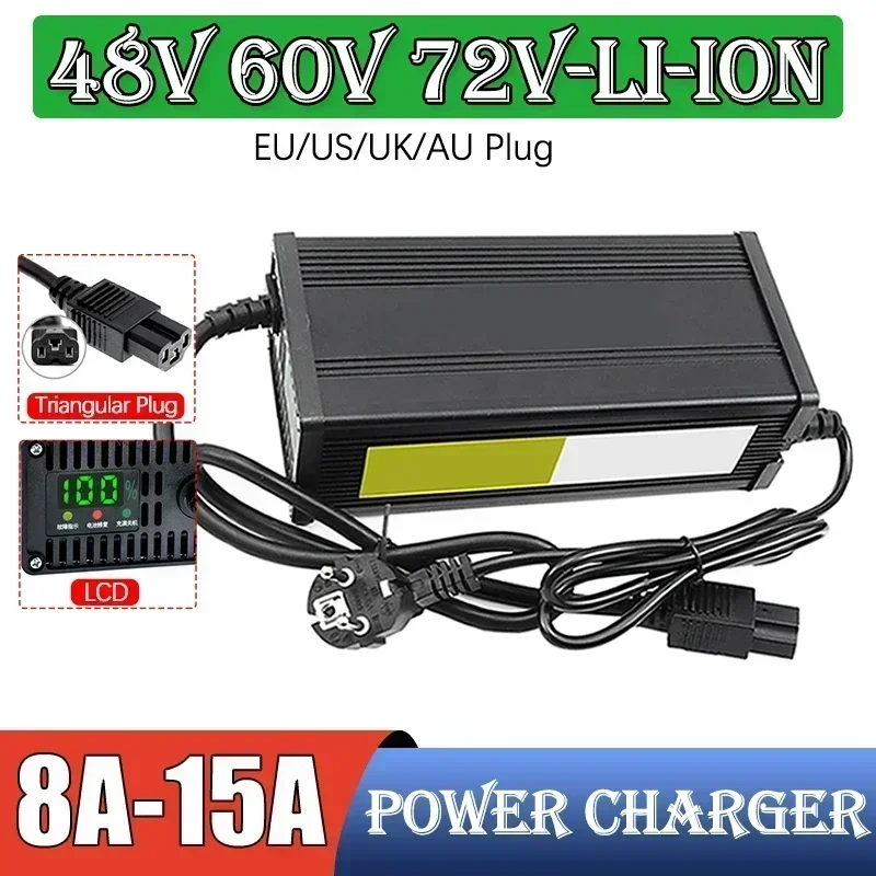 72V 15A Fast Charger - 48V 60V 72V 전기 자동차 리튬