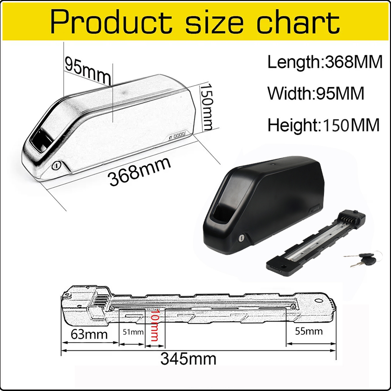 전기 자전거 배터리 다운튜브 하일롱 폴리 DP7 48V - 72V 50Ah 21700 Lithium Battery 리뷰 및 가격