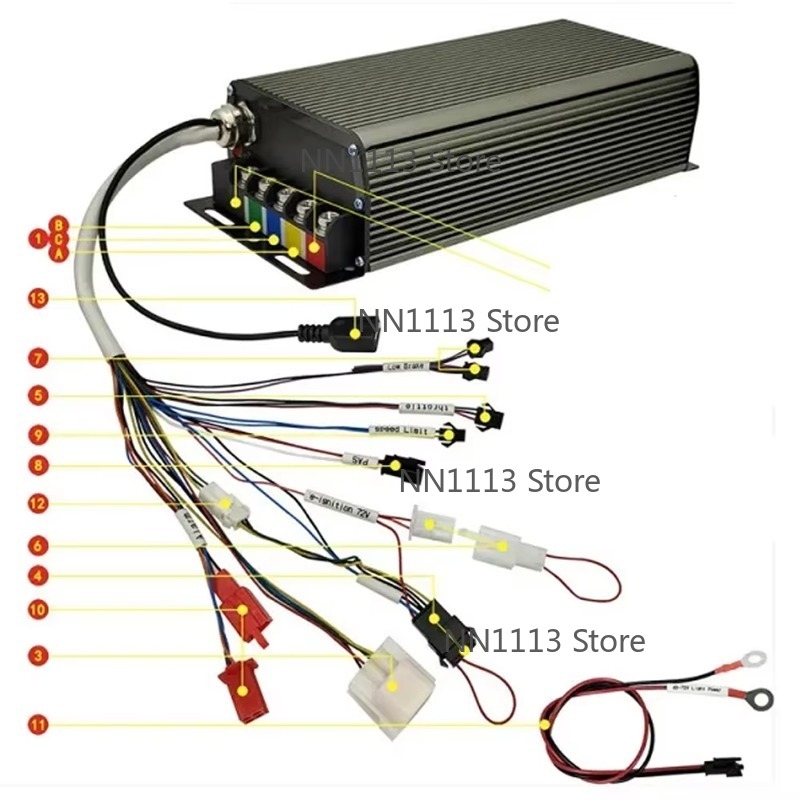 72V 100A 5000W 홀 센서 사인파 프로그래밍  - 72V 100A Sabvoton Controller 리뷰 및 가격