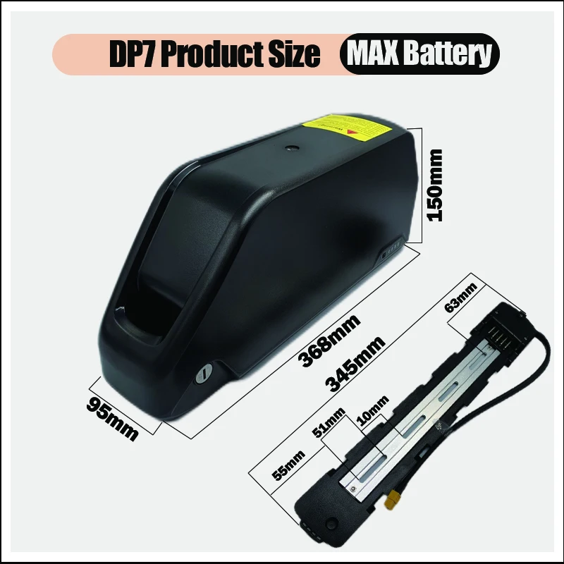 폴리 전기 자전거 배터리 다운튜브 하일롱 DP7 48V - 72V 50Ah 21700 Lithium Battery 리뷰 및 가격