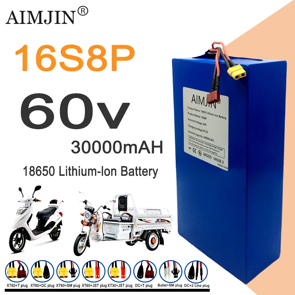 16S8p 1000-3000W 신형 리튬 배터리 60V - 60V 50Ah Electric Scooter Battery 리뷰 및 가격