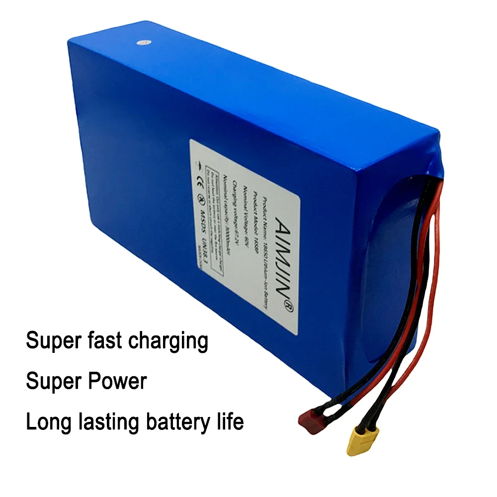 16S8p 1000-3000W 신형 리튬 배터리 60V - 60V 50Ah Electric Scooter Battery 리뷰 및 가격