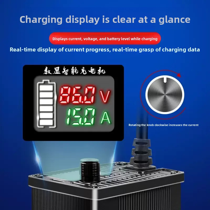 디지털 디스플레이 알루미늄 쉘 조절식 리튬 배터리 충전 - 72V 15A Fast Charger 리뷰 및 가격