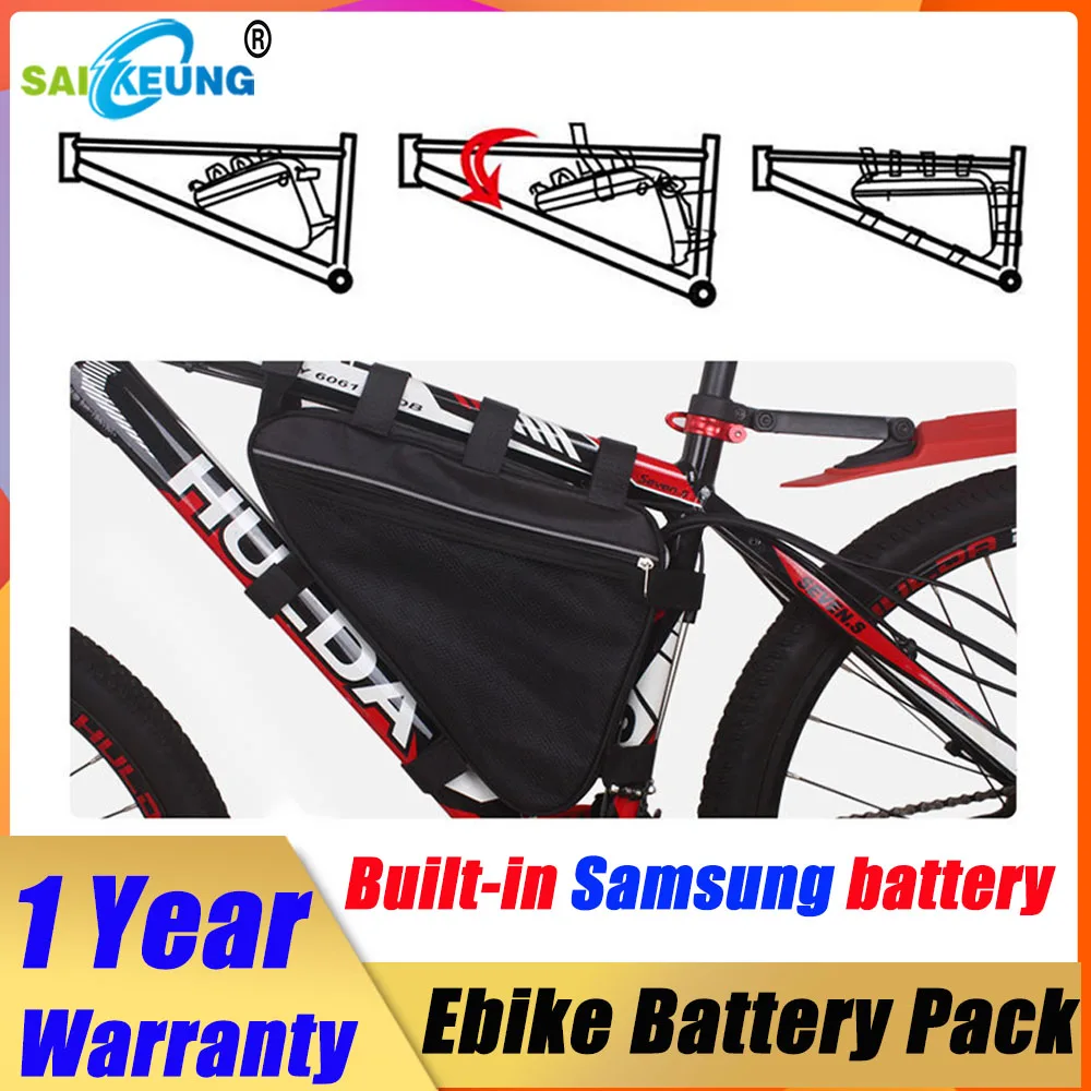 챔 전기 자전거 라이드 트라이앵글 48V 45AH 50 - 72V 50Ah 21700 Lithium Battery 리뷰 및 가격