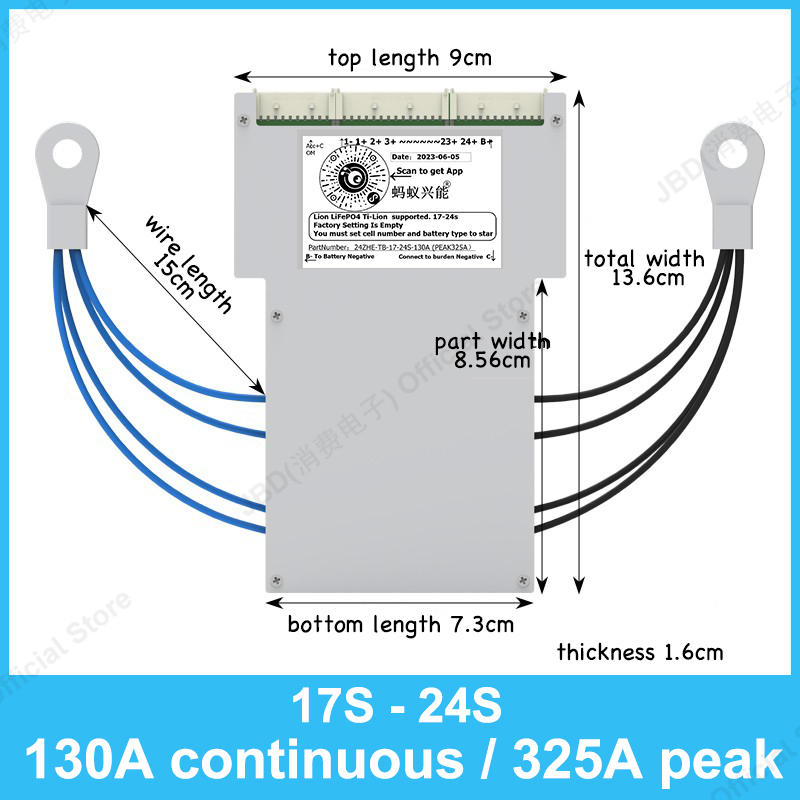 ANT BMS 17S~24S 850A 300A 100A - 84V 50A Smart Bms Bluetooth 리뷰 및 가격