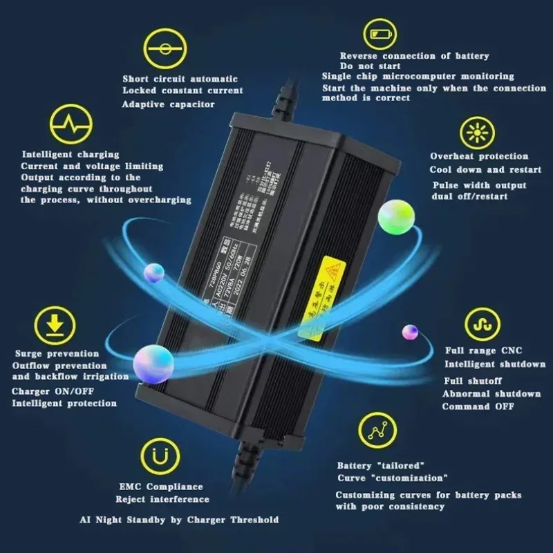 72V 20S 84V 스마트 리튬인산철 배터리 충전기  - 84V 20A Smart Charger 리뷰 및 가격