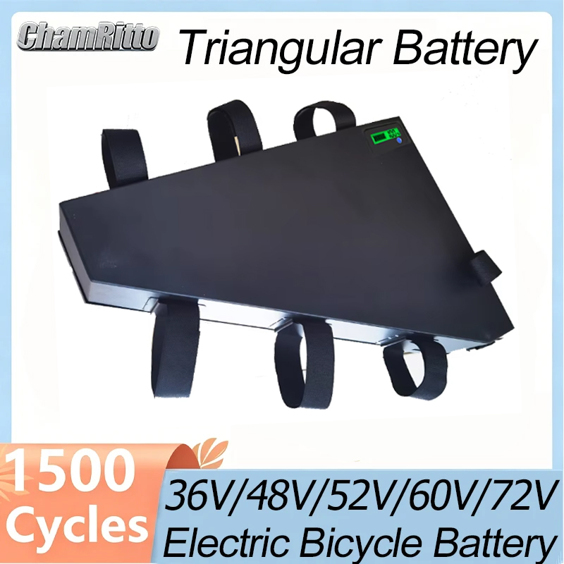 전기 자전거 60v72v 3000w 삼각형 배터리 36 - 72V 50Ah 21700 Lithium Battery 리뷰 및 가격