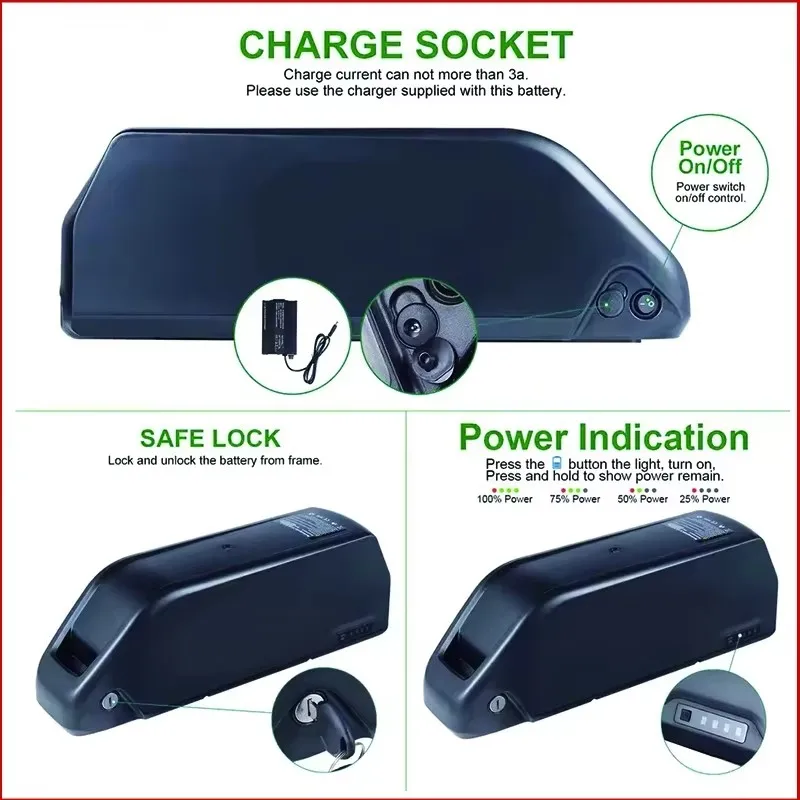 E 자전거 Hailong chamrider 배터리 48 - 72V 50Ah 21700 Lithium Battery 리뷰 및 가격
